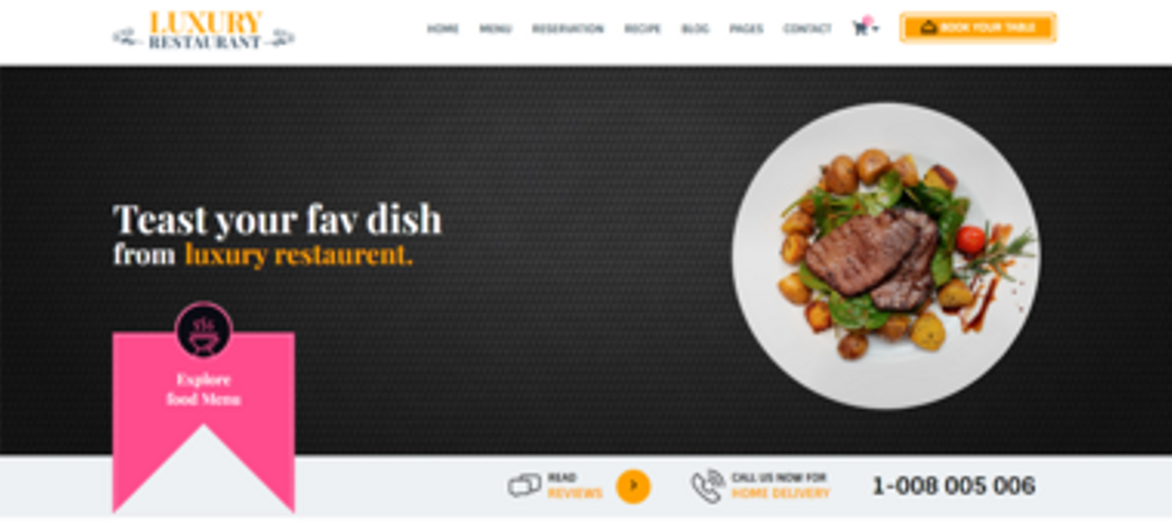 Restaurant Page